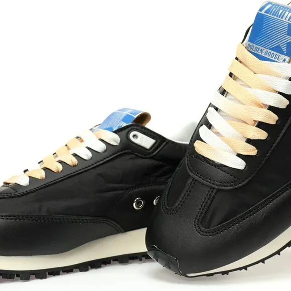Black & White & Blue Marathon Sneakers By Golden Goose - Picture 3 of 8